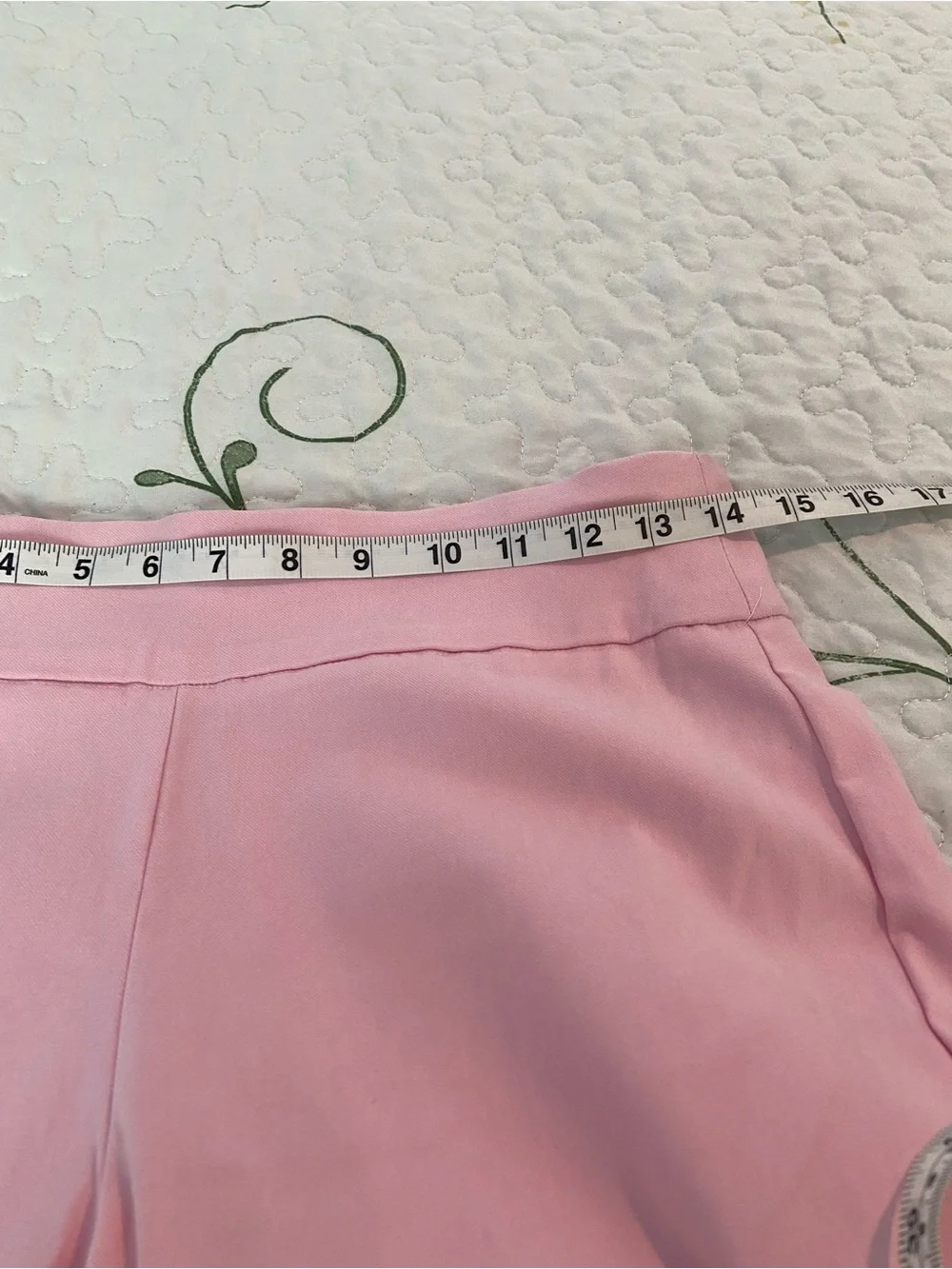 Pink Stretch Knit Pants